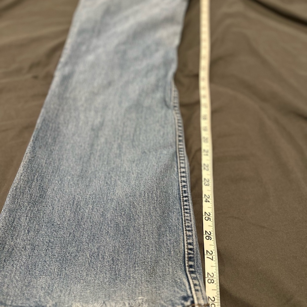 Vintage Y2k Gap Jeans Women 8R Blue Flare Medium Wash Cotton Distressed - Picture 4 of 12